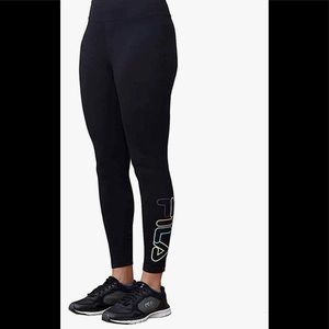 NEW WITH TAGS FILA WOMEN’S BLACK HIGH WAIST 7/8 LEGGINGS | MEDIUM